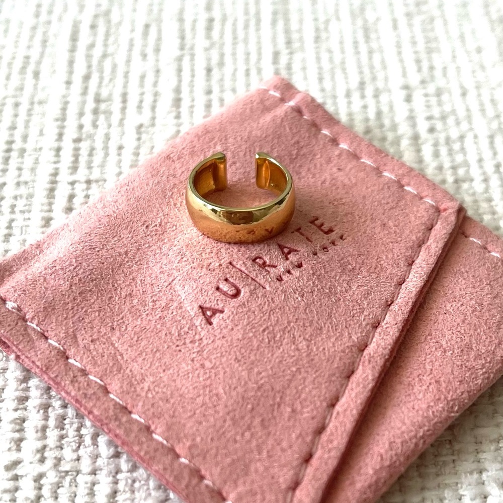 Aurate Gold Vermeil Bold Earcuff
